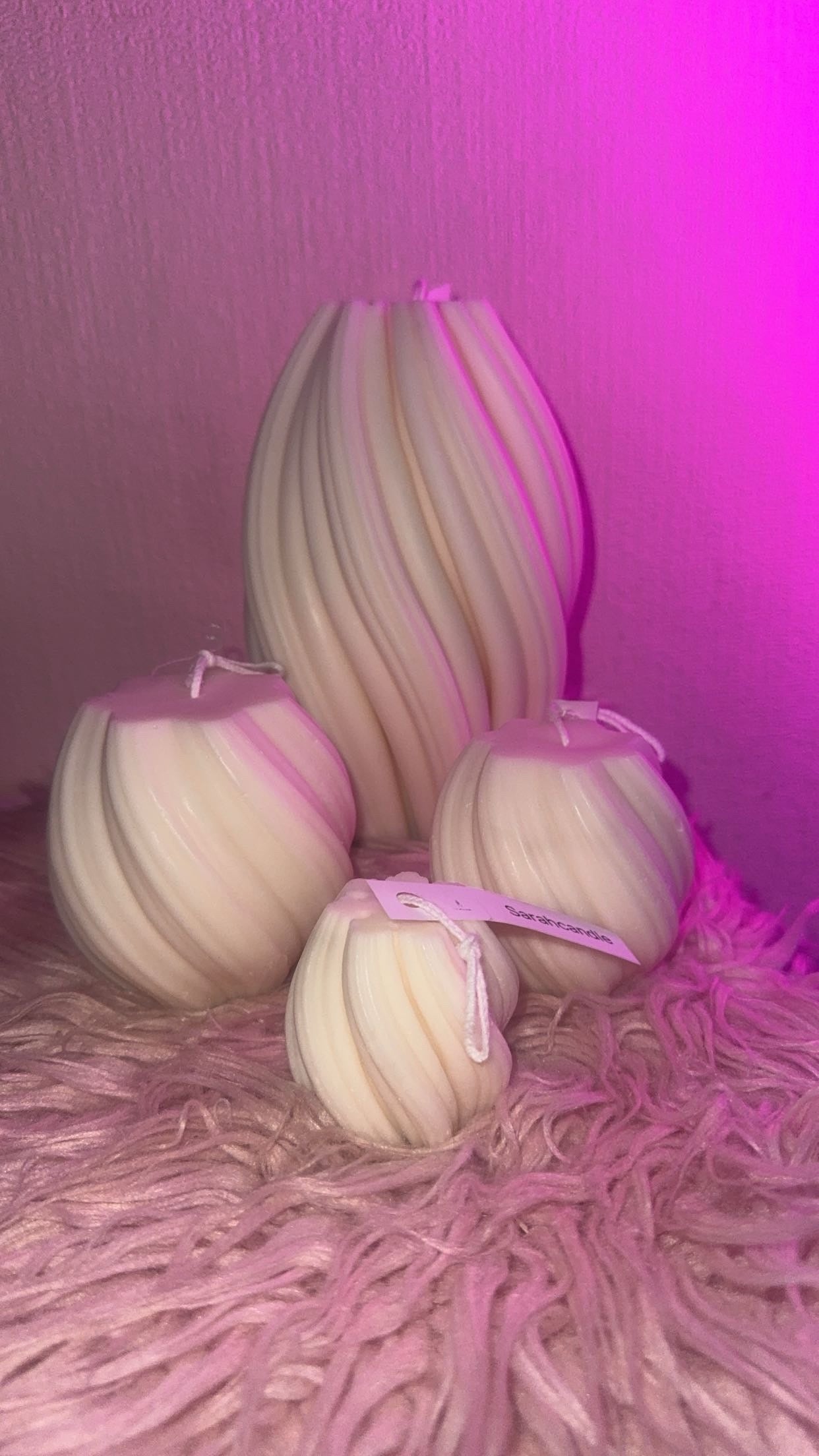 Swirl Kerzen 4er