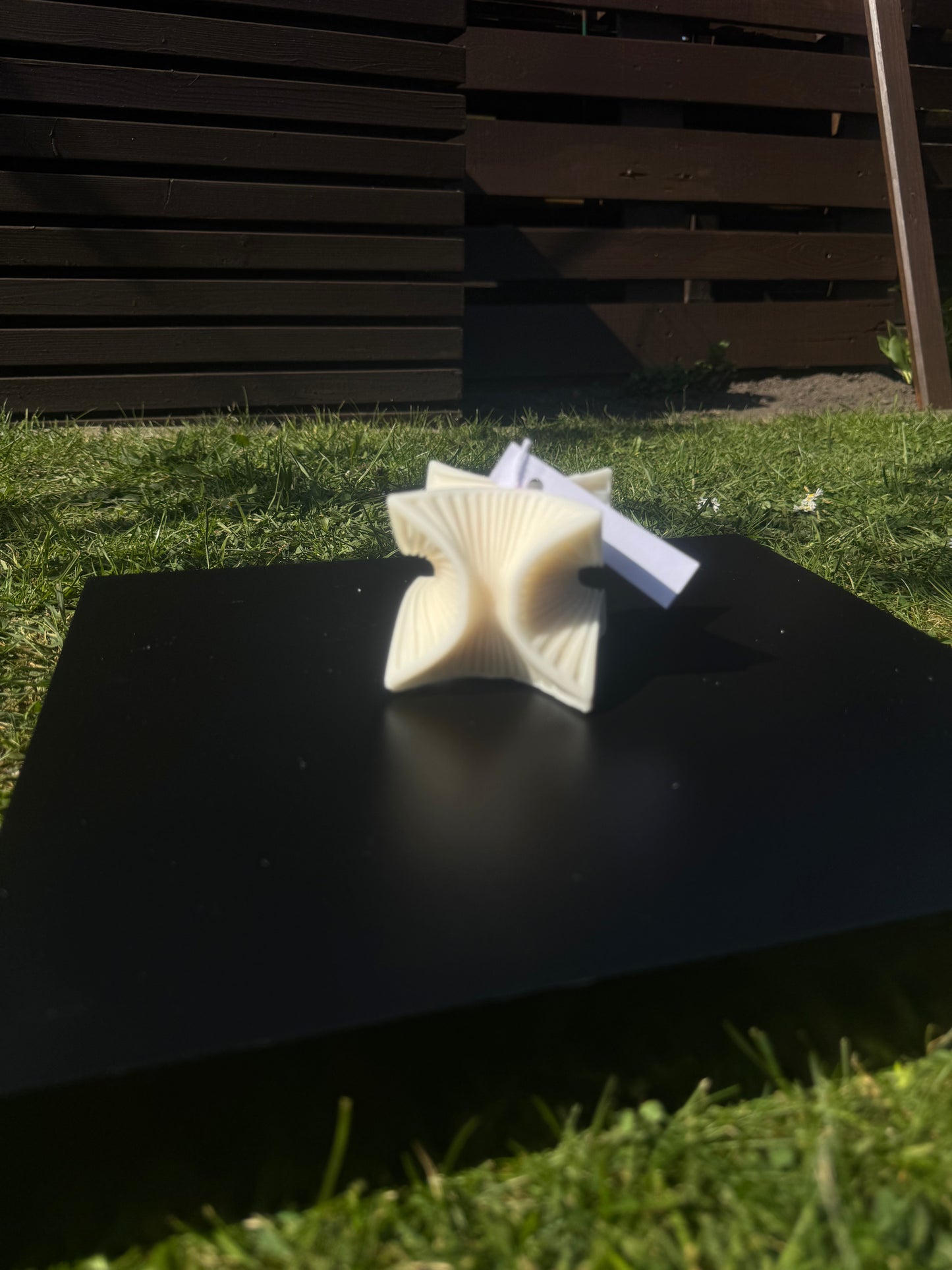 abstraktes geometrisches Kerze