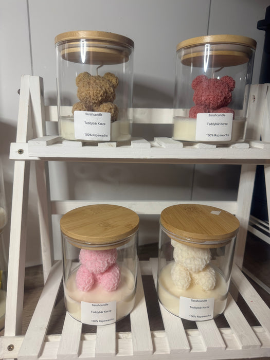 Kleiner Teddybär im Glas