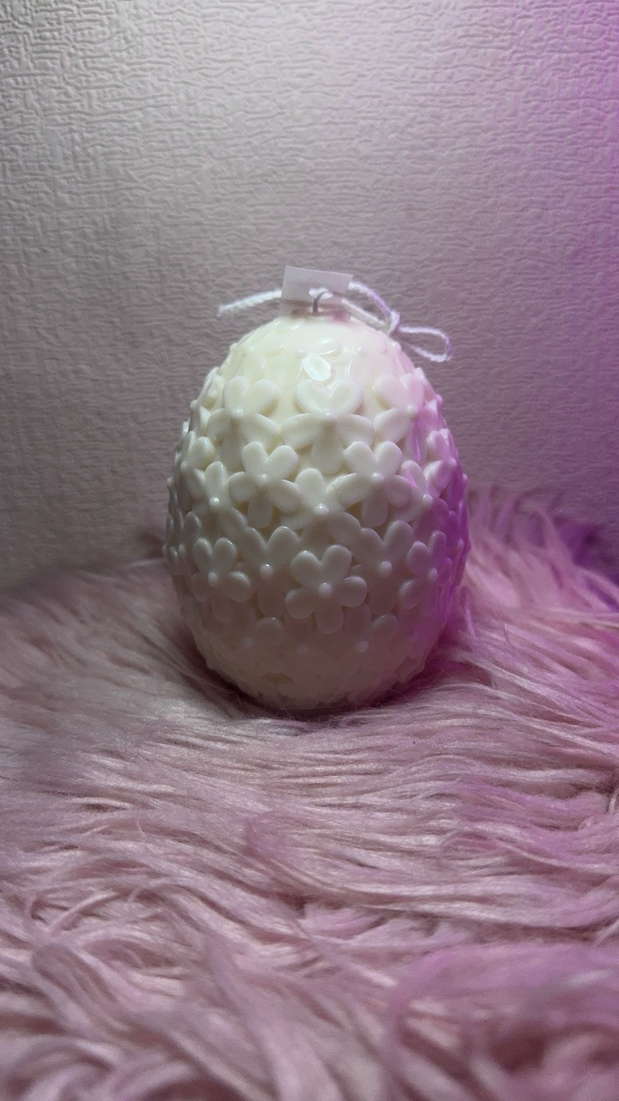 Ei aus Blume Kerze