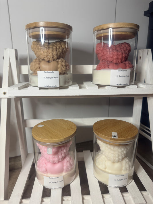 XL Teddybär im Glas