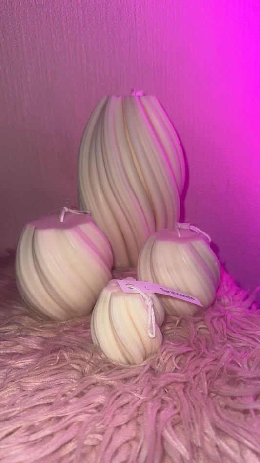 Swirl Kerzen 4er