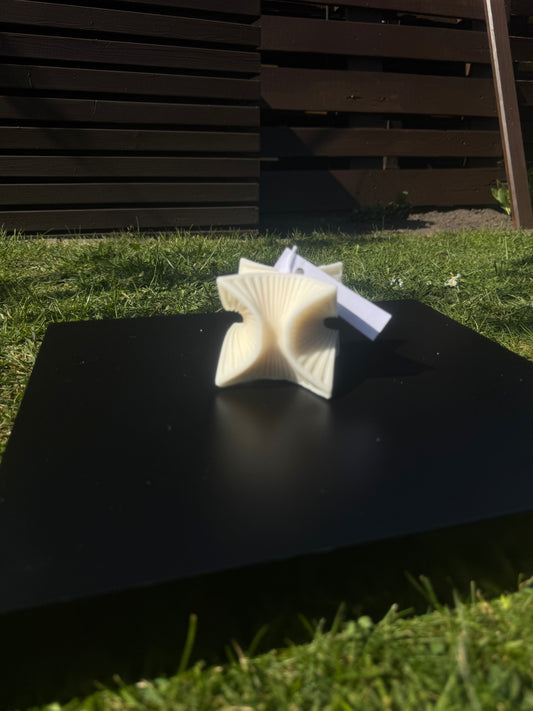 abstraktes geometrisches Kerze